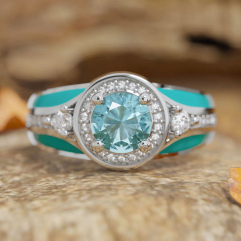 Brave Belt Ring - Aquamarine