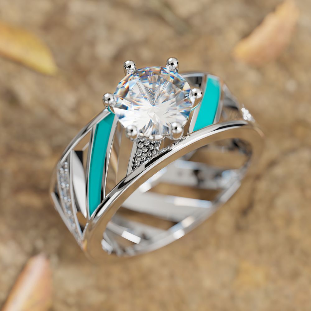 Western diamond engagement rings sales