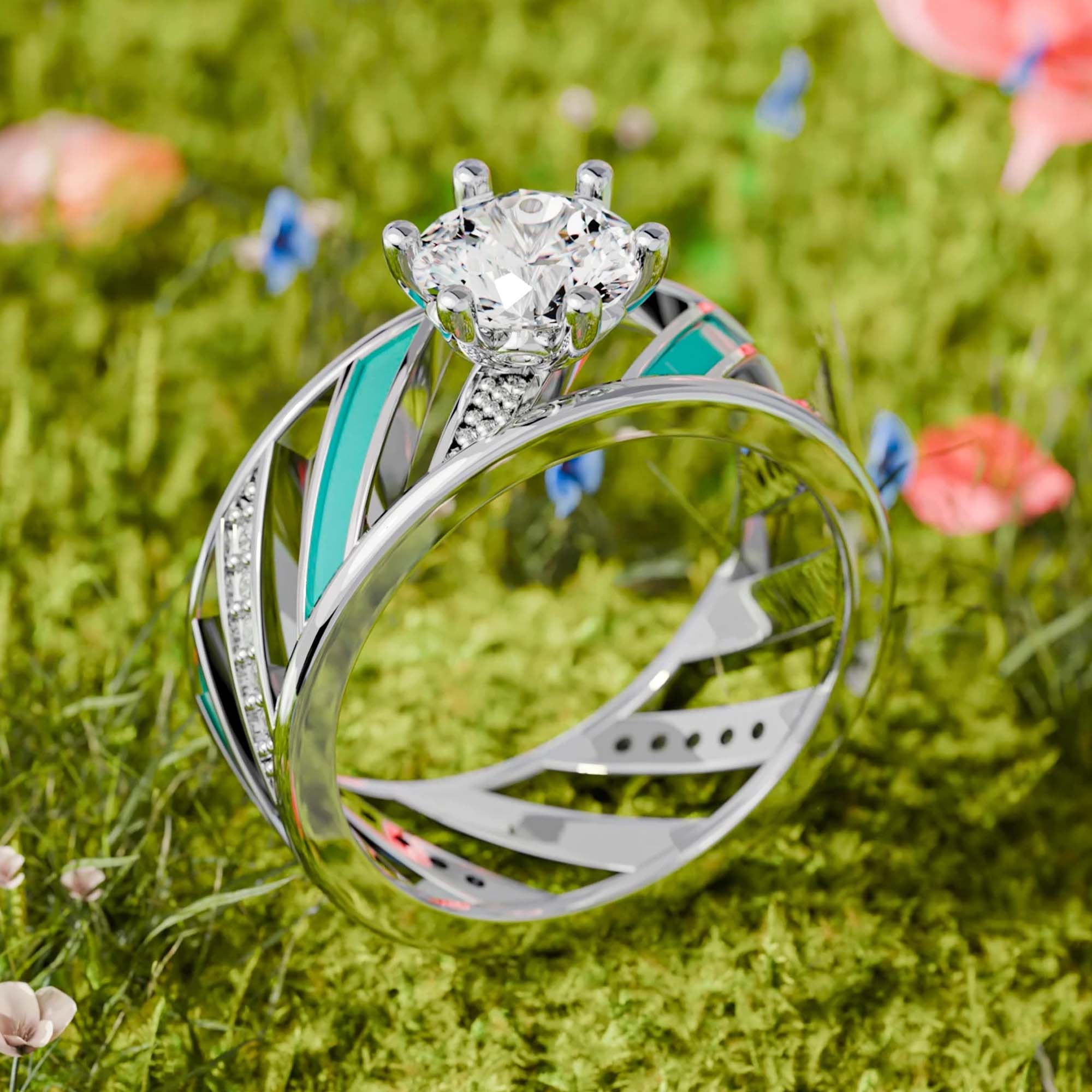 Aurora Veil Ring - Serene Western