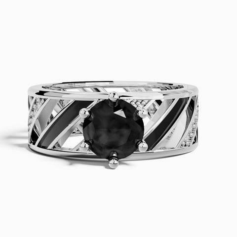 Aurora Veil Ring - Black Onyx