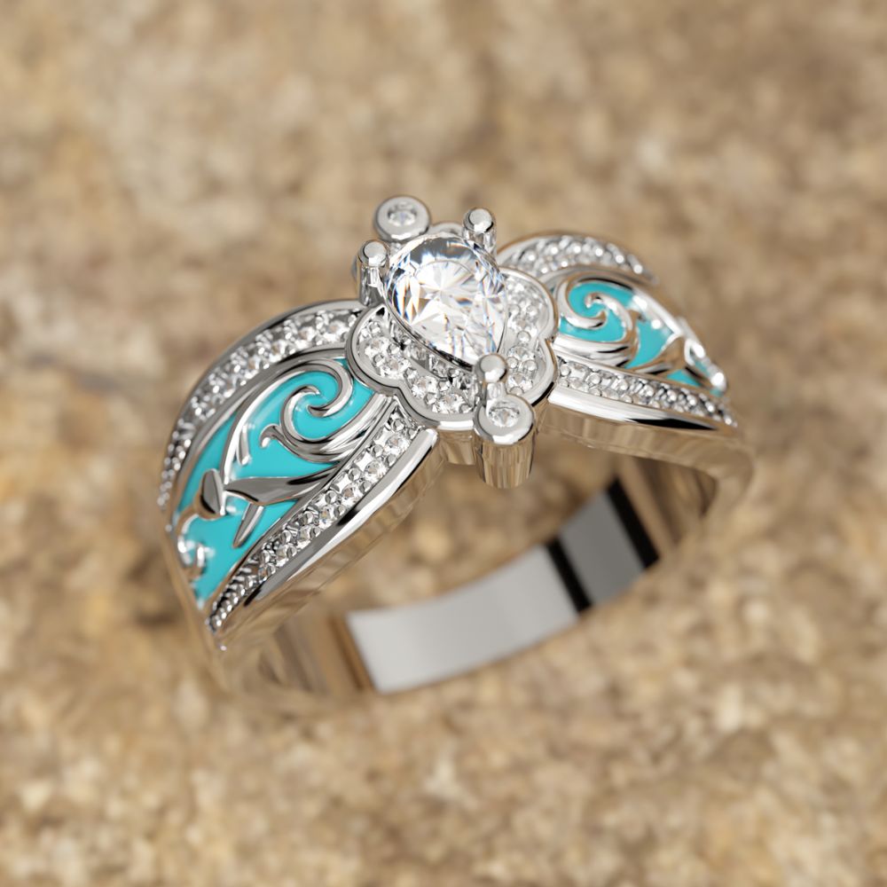 Azure Wings Ring - Serene Western