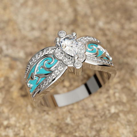 Azure Wings Ring