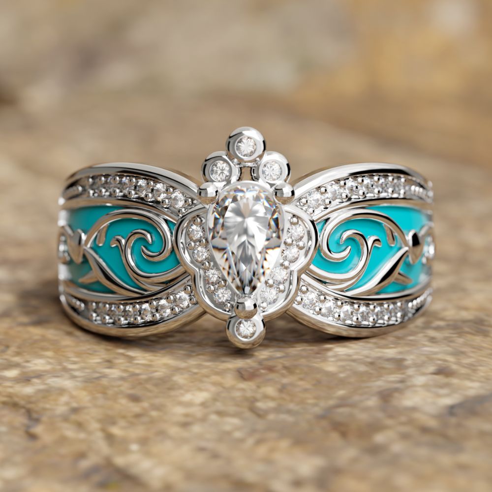 Azure Wings Ring - Serene Western