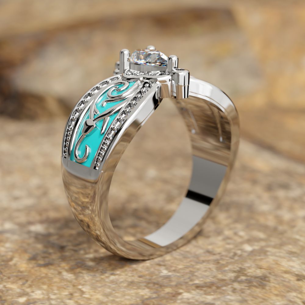 Azure Wings Ring - Serene Western