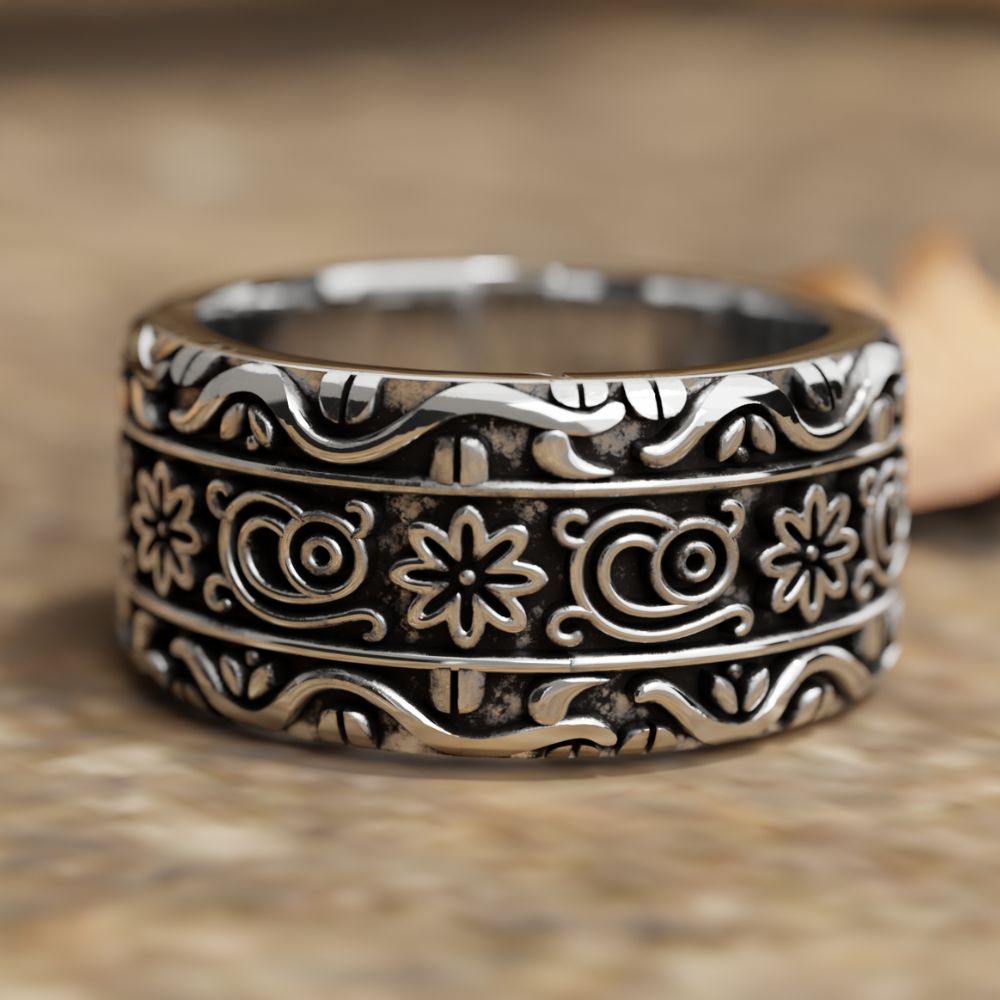 Bohemian Script Ring - Serene Western