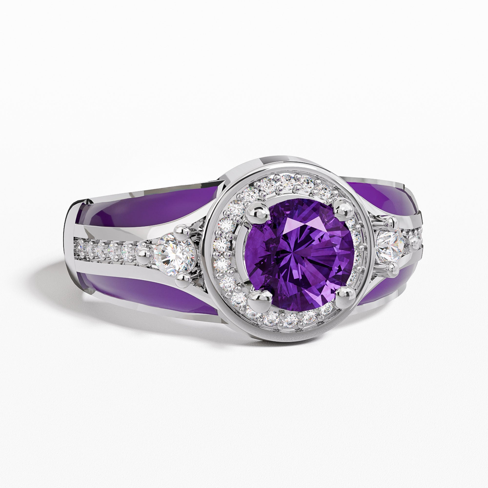 Brave Belt Ring - Amethyst - Serene Western