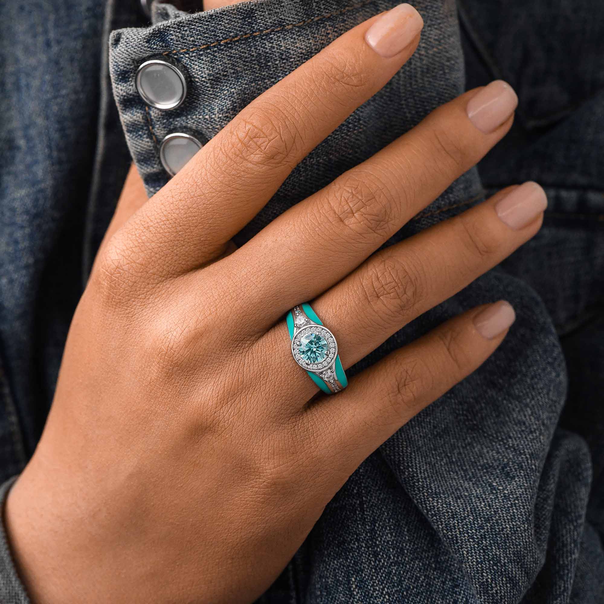 Brave Belt Ring - Aquamarine - Serene Western