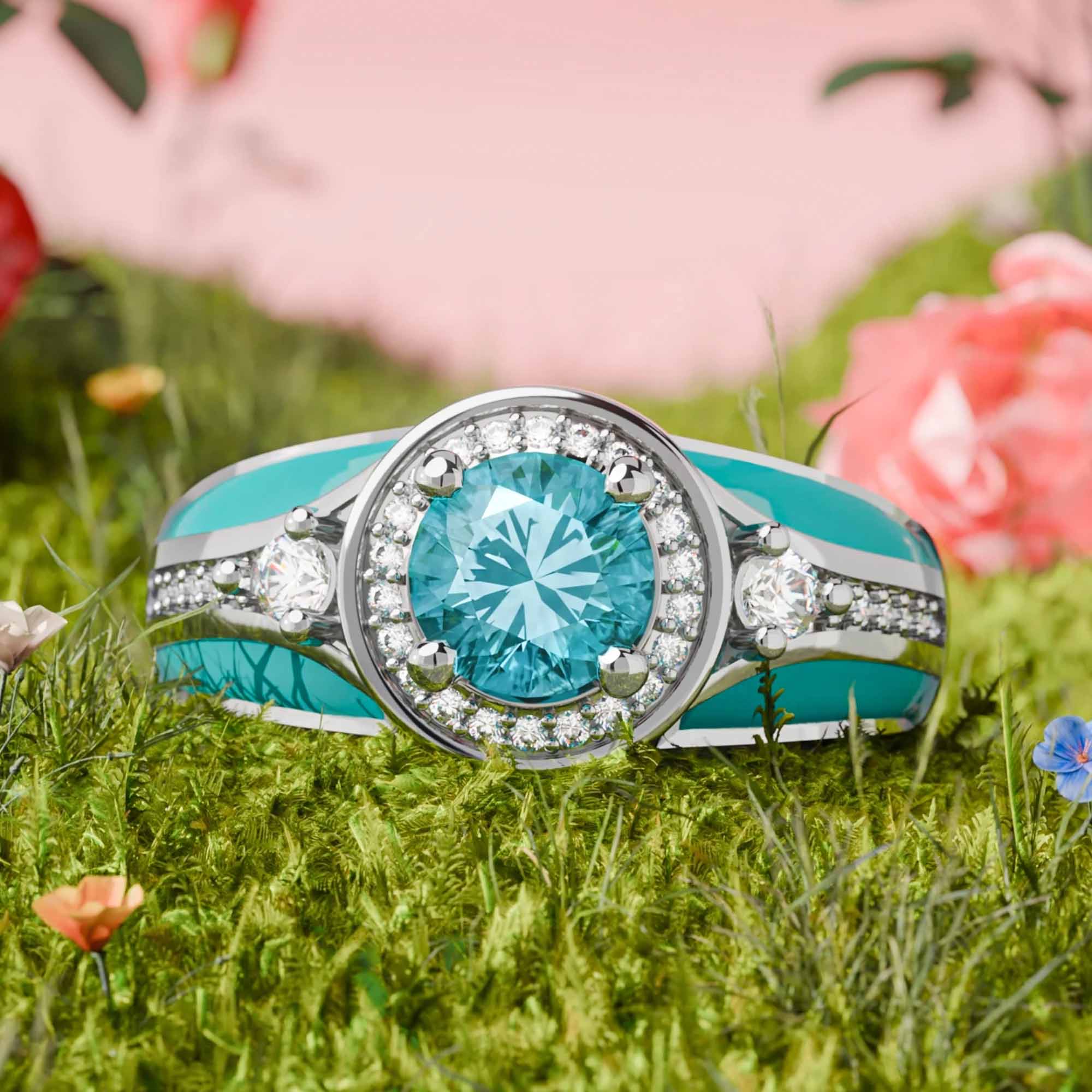 Brave Belt Ring - Aquamarine - Serene Western