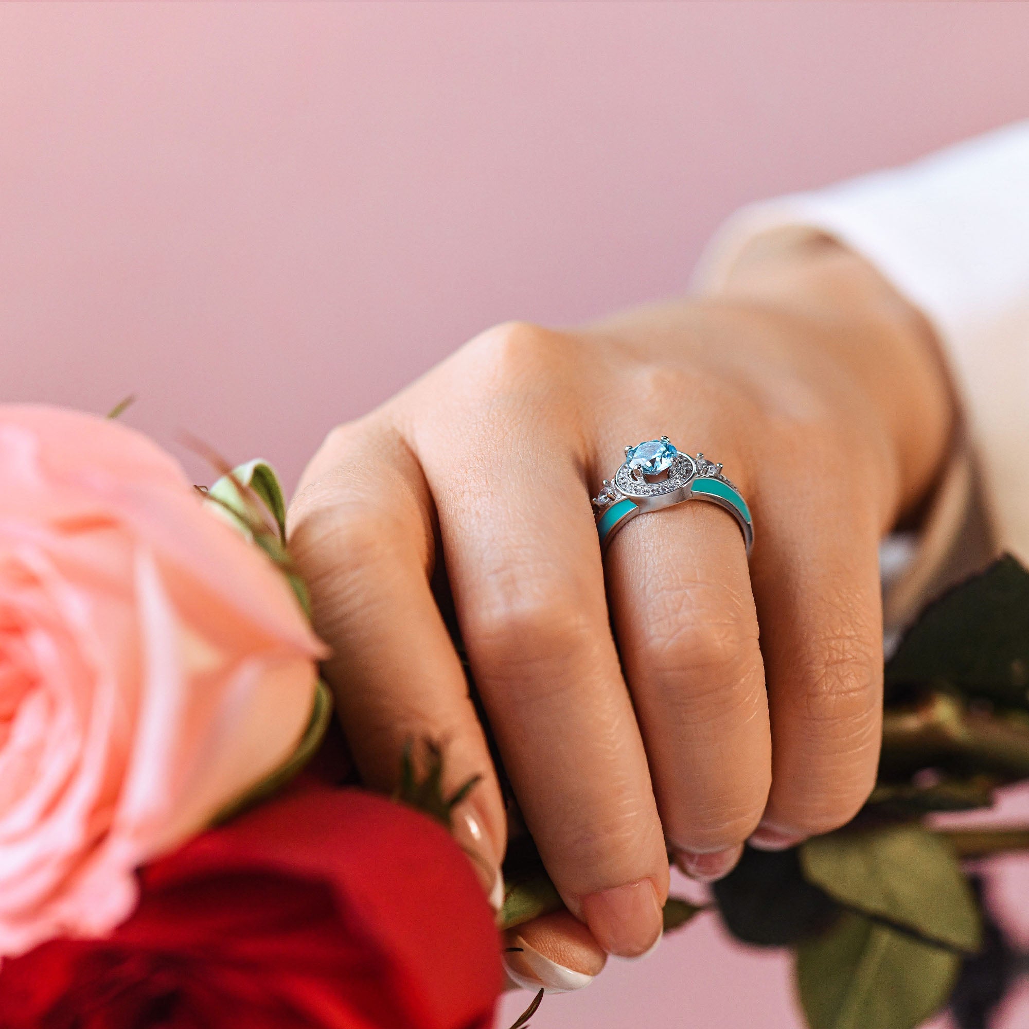 Brave Belt Ring - Aquamarine - Serene Western