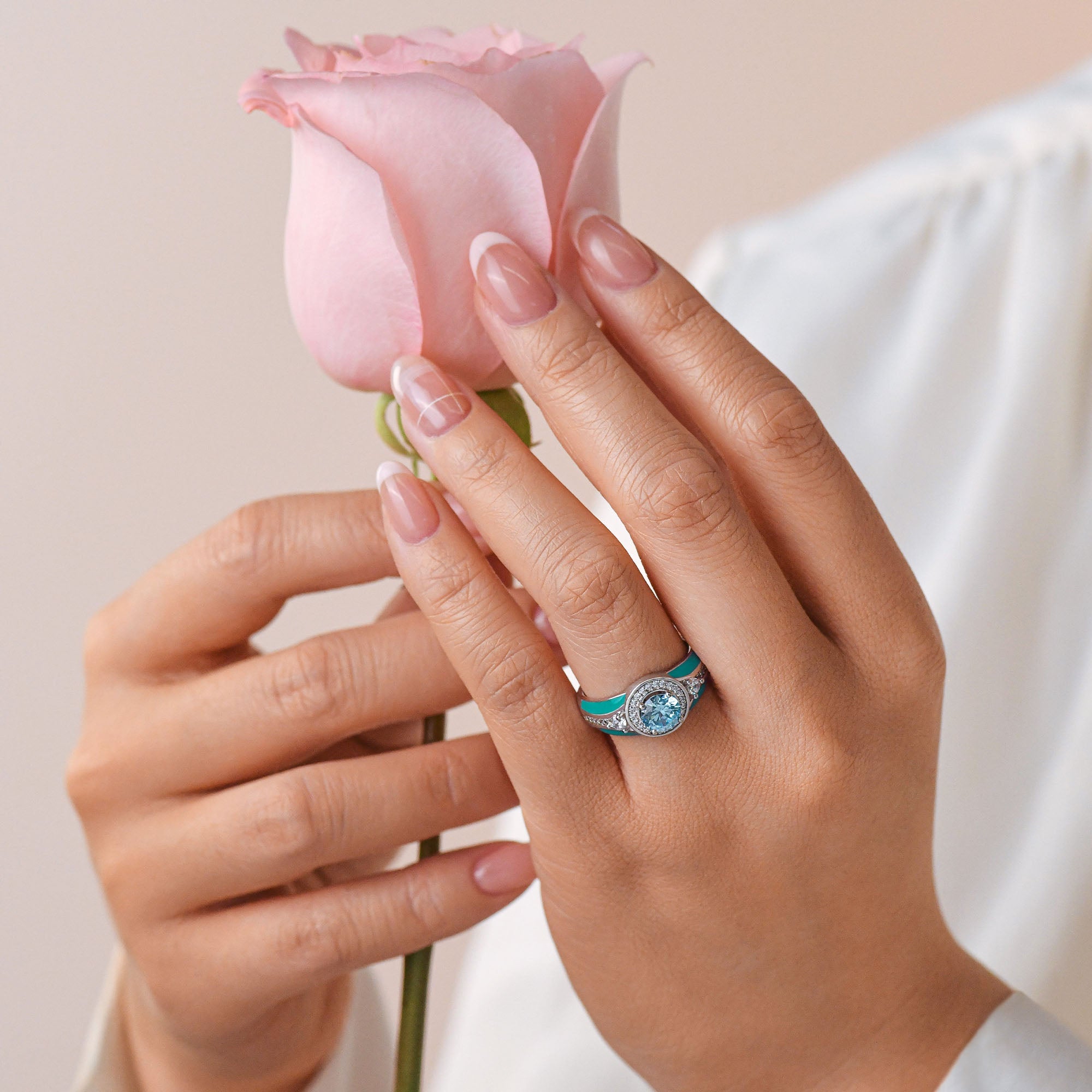 Brave Belt Ring - Aquamarine - Serene Western