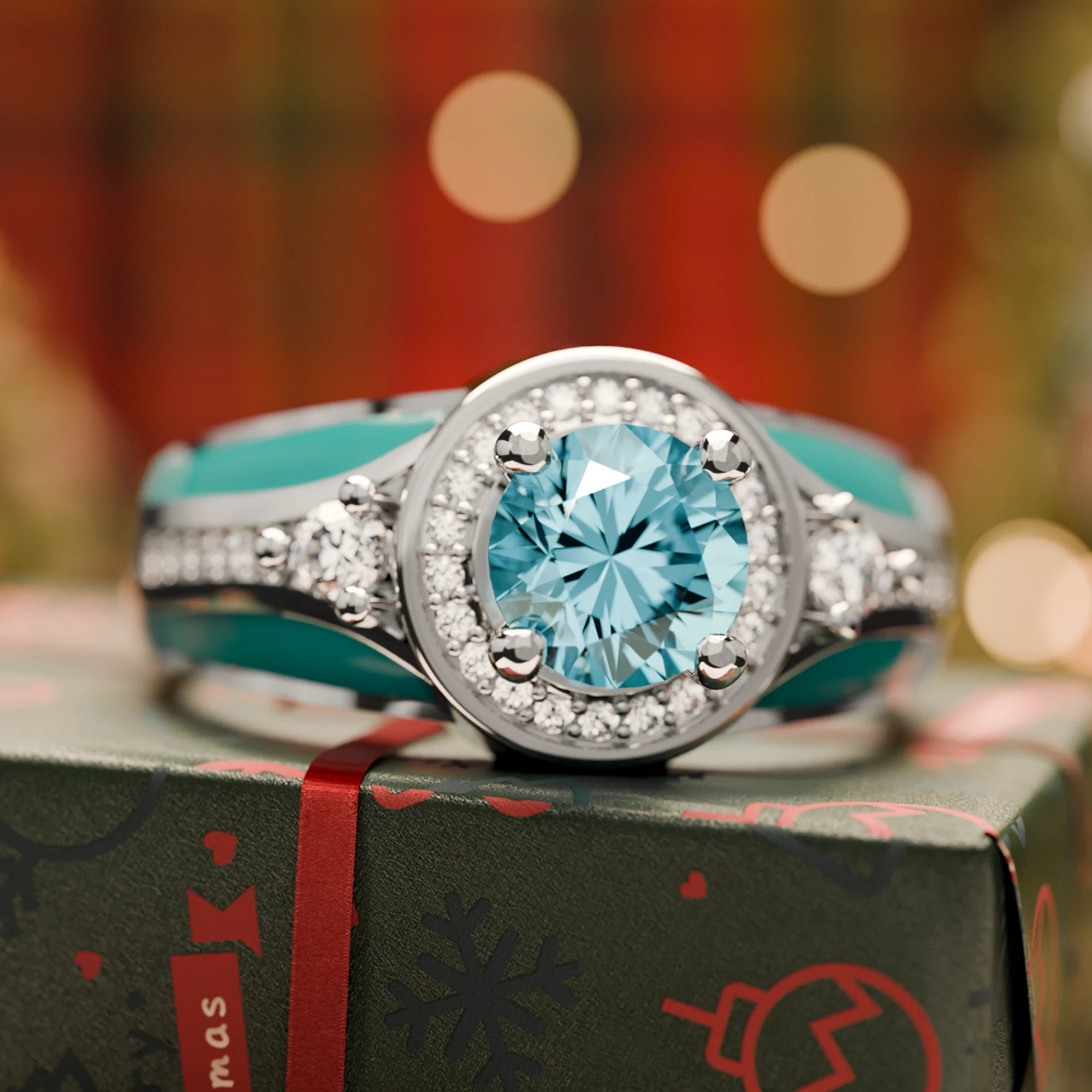 Brave Belt Ring - Aquamarine - Serene Western