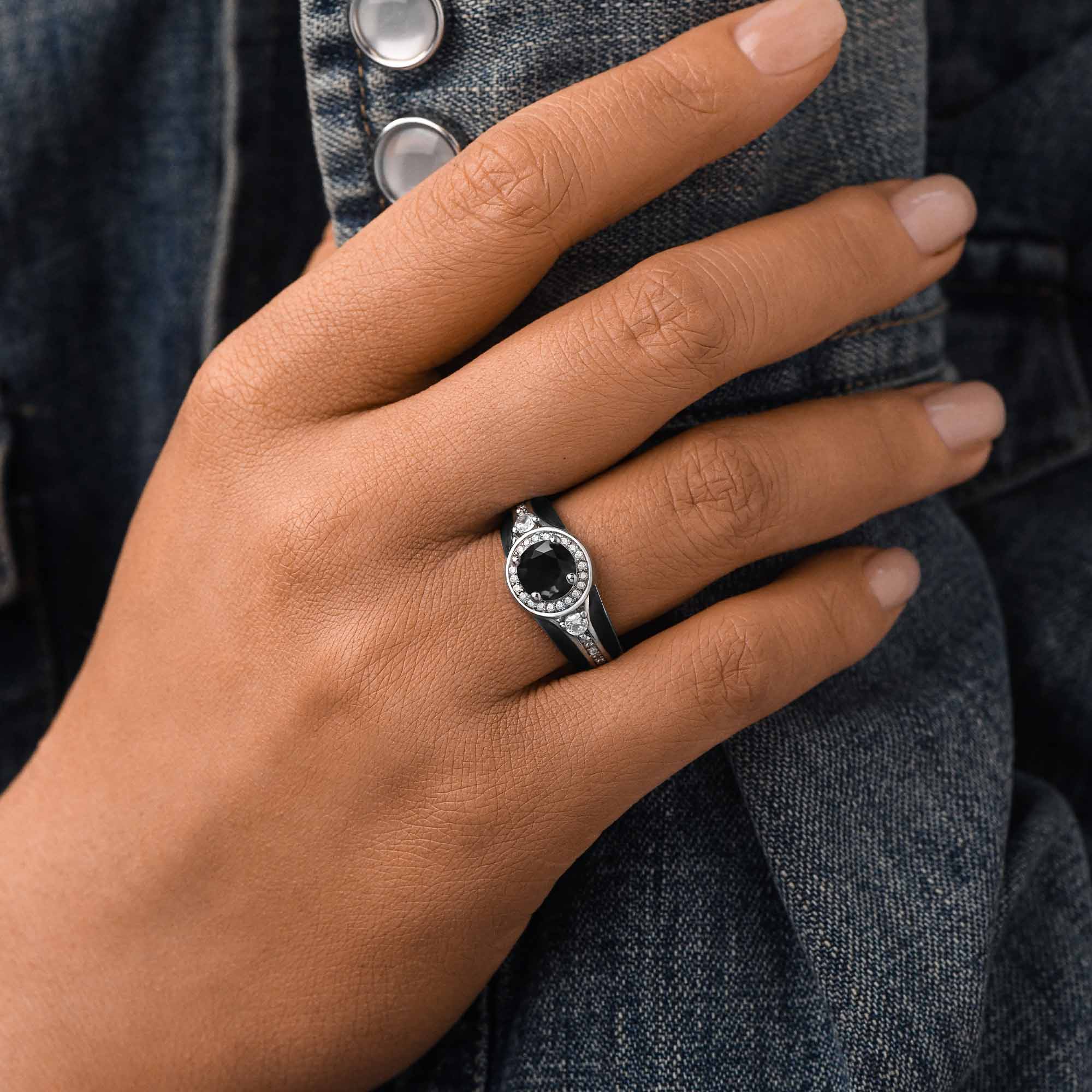 Brave Belt Ring - Black onyx - Serene Western