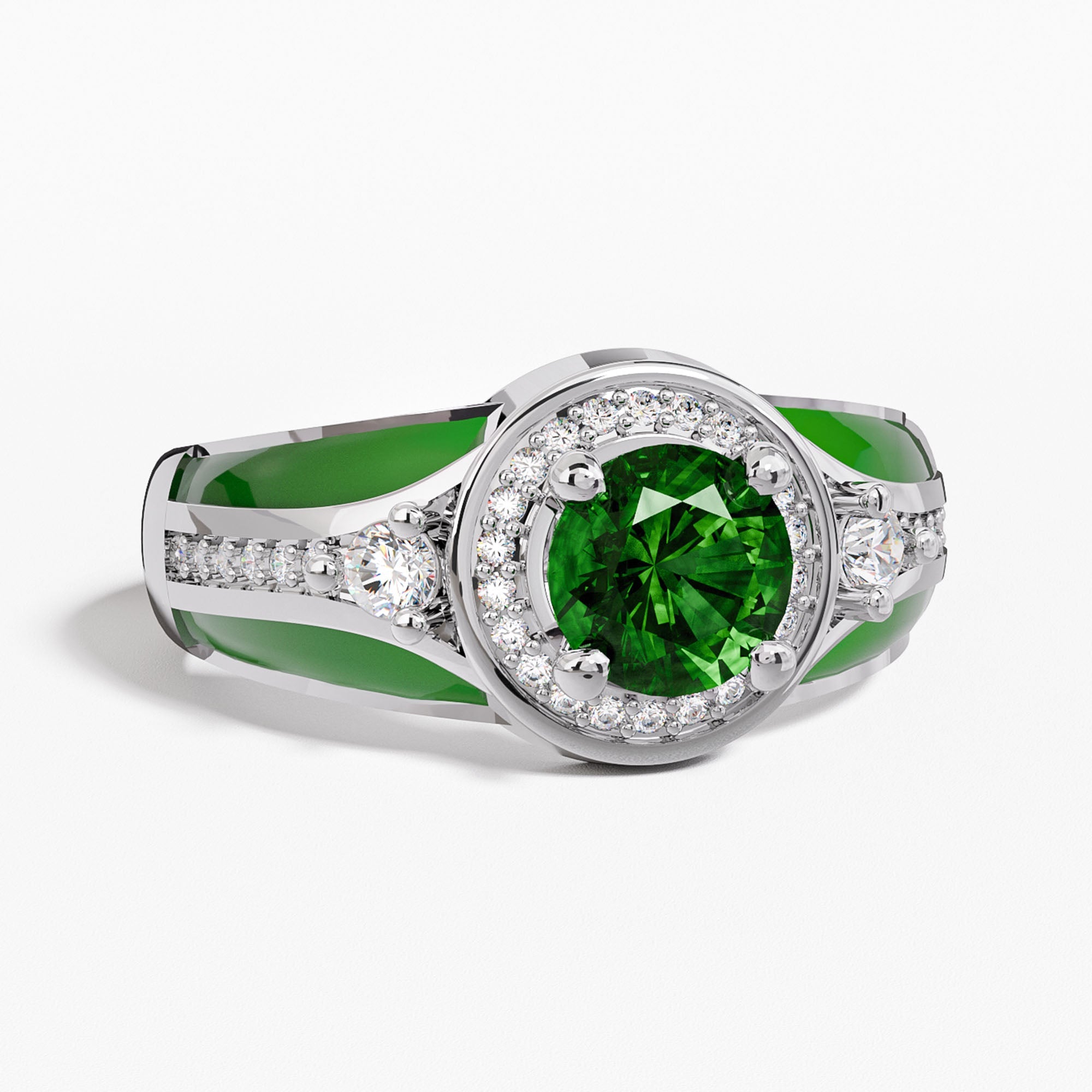 Brave Belt Ring - Emerald - Serene Western