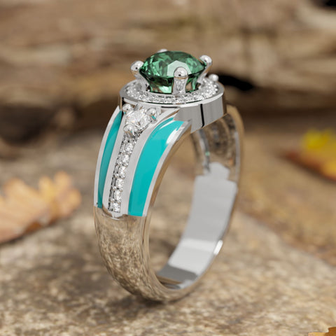 Brave Belt Ring - Emerald