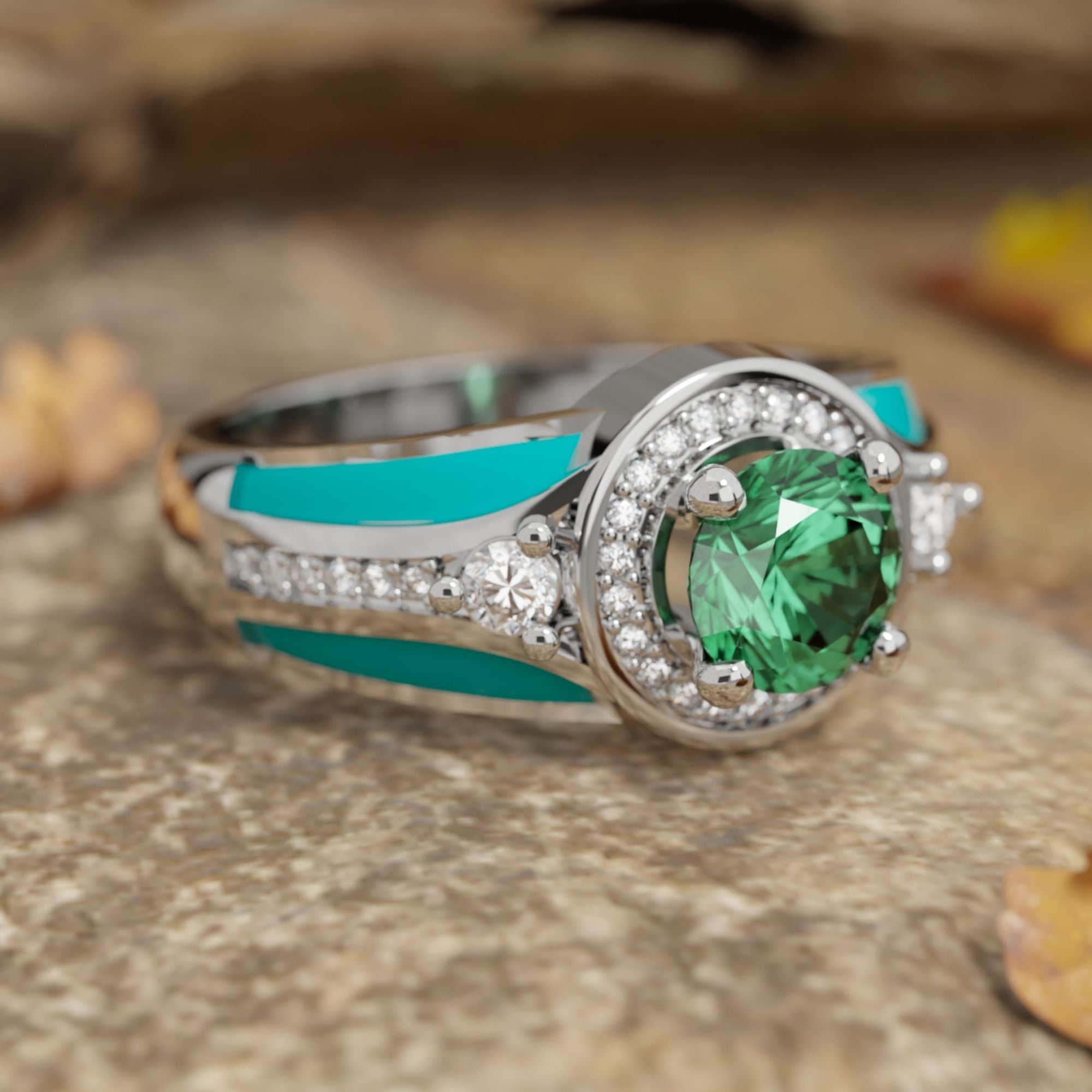 Brave Belt Ring - Emerald - Serene Western