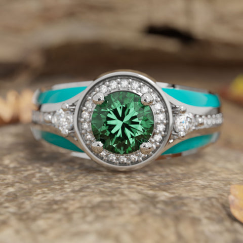 Brave Belt Ring - Emerald