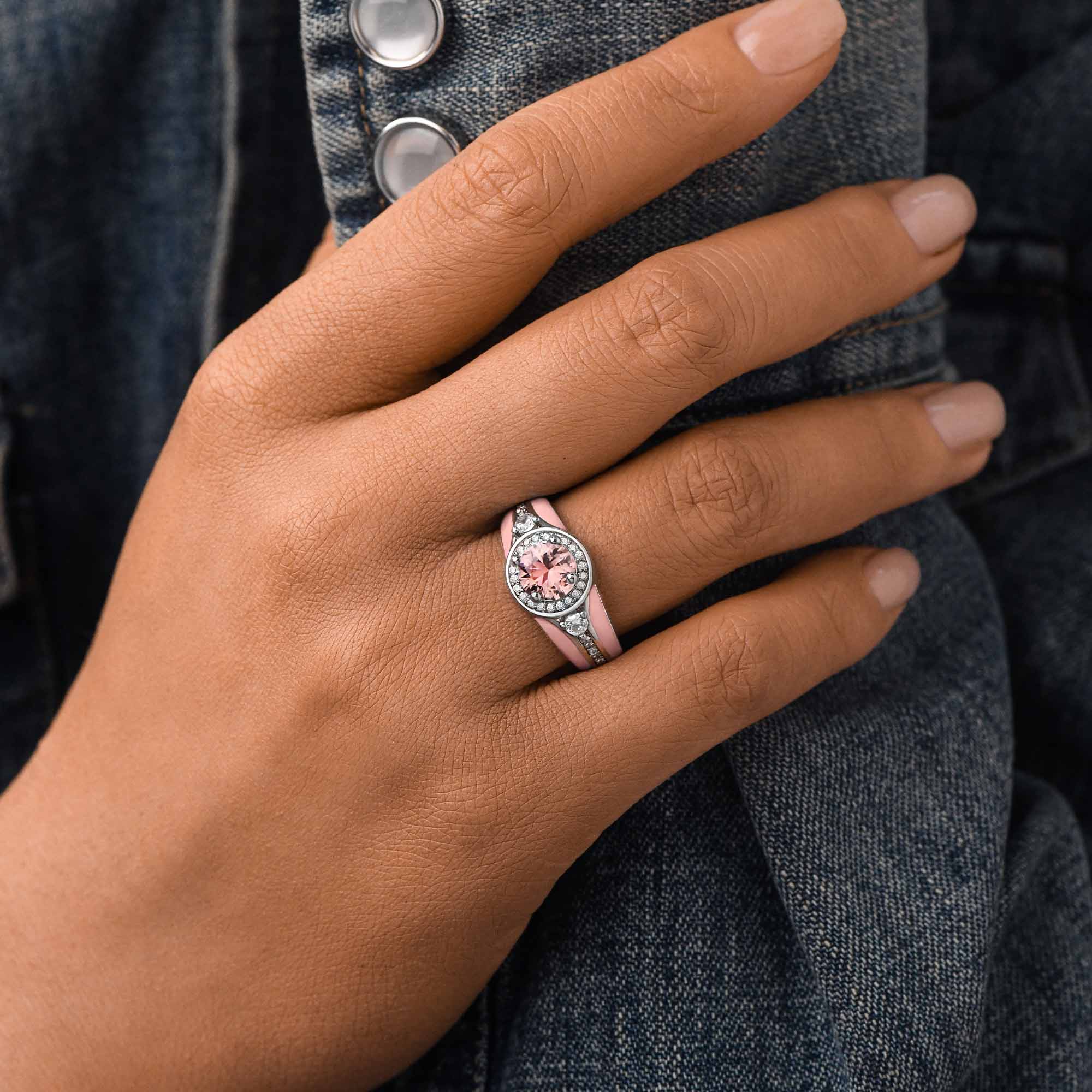 Brave Belt Ring - Rose Quartz - Serene Western