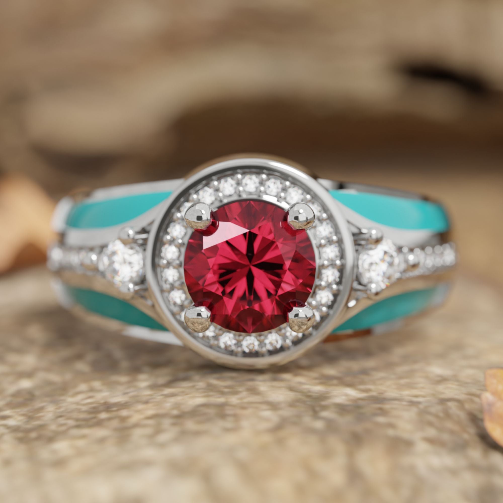 Brave Belt Ring - Ruby - Serene Western