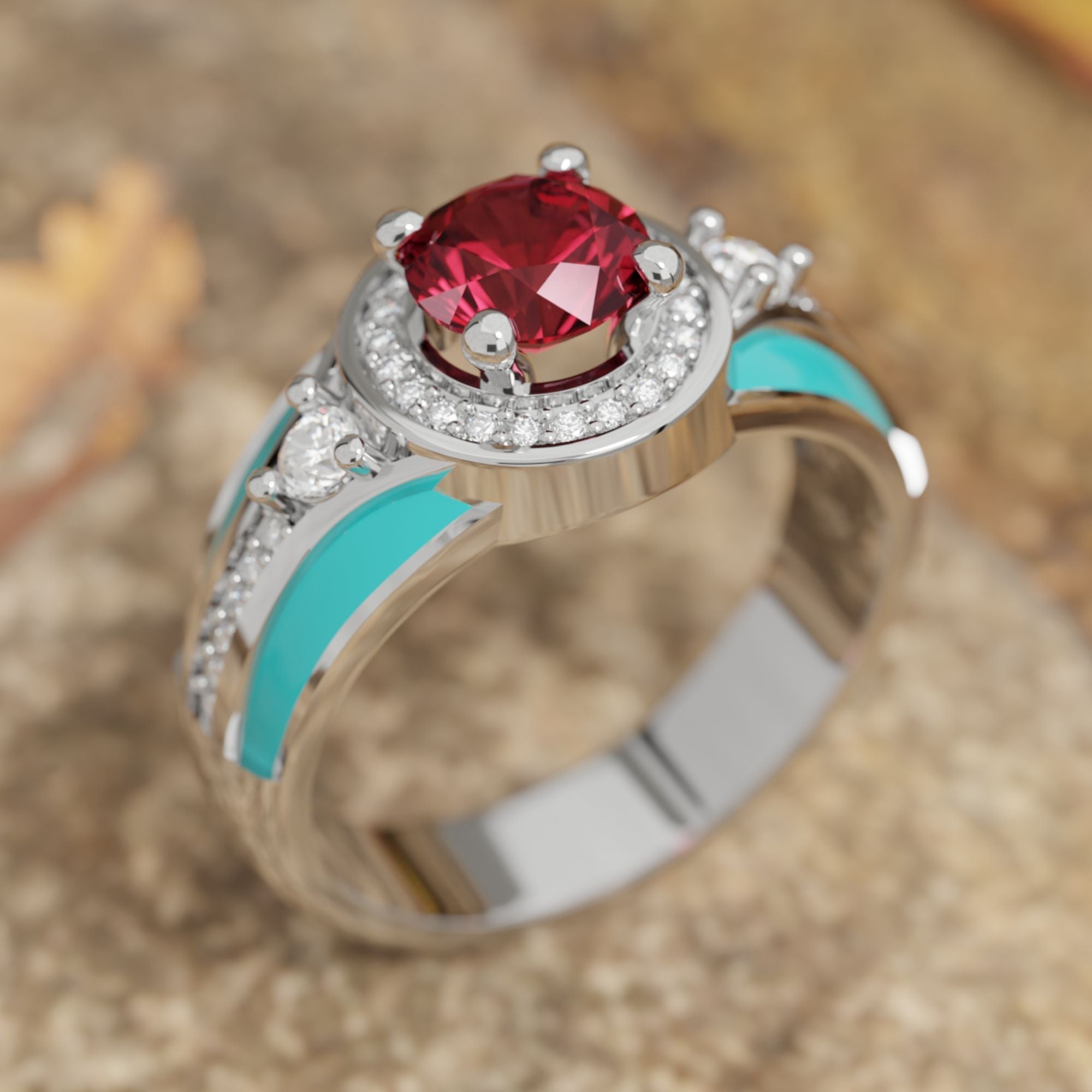 Brave Belt Ring - Ruby - Serene Western