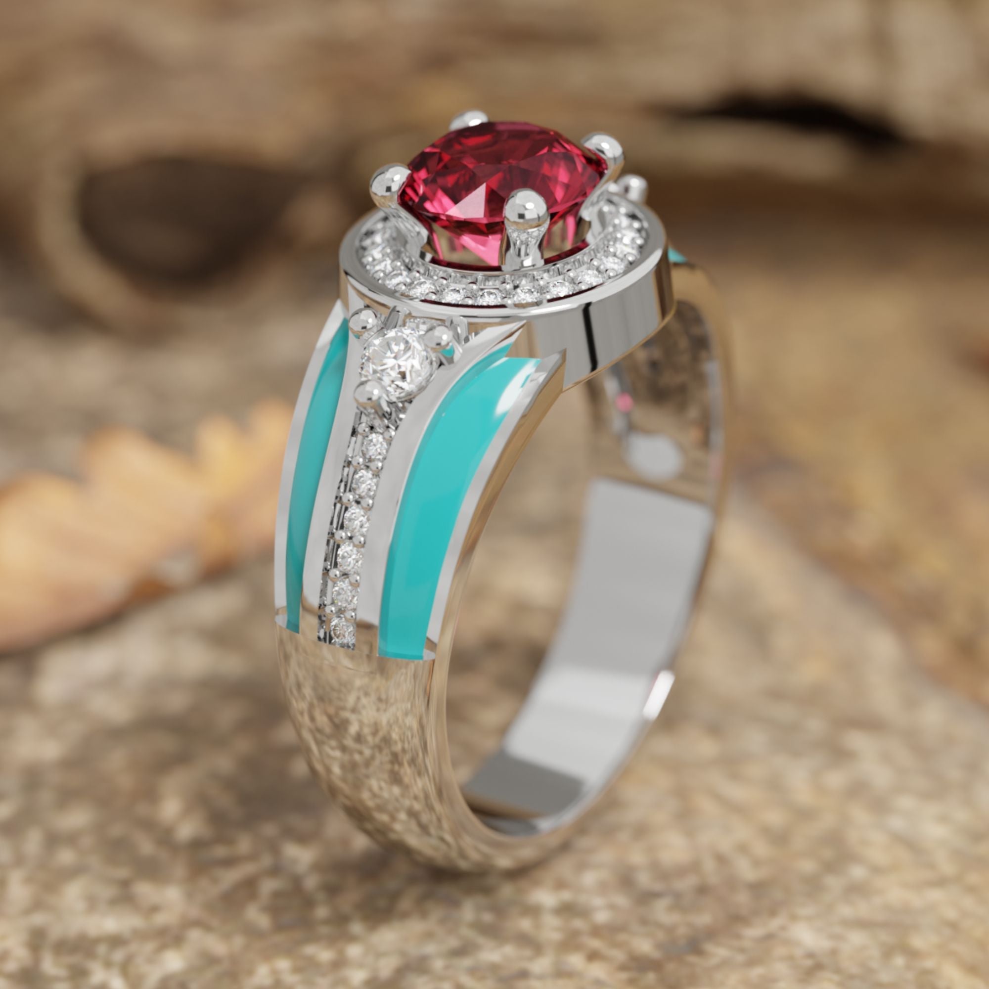 Brave Belt Ring - Ruby - Serene Western