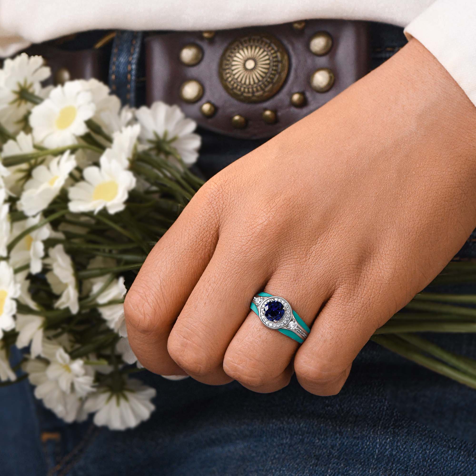 Brave Belt Ring - Sapphire - Serene Western