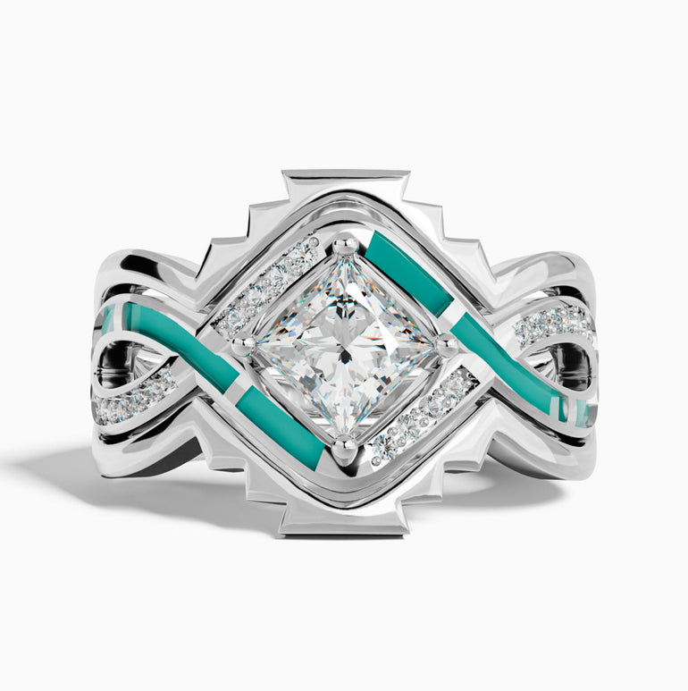 Cascading Ridges Ring - Serene Western