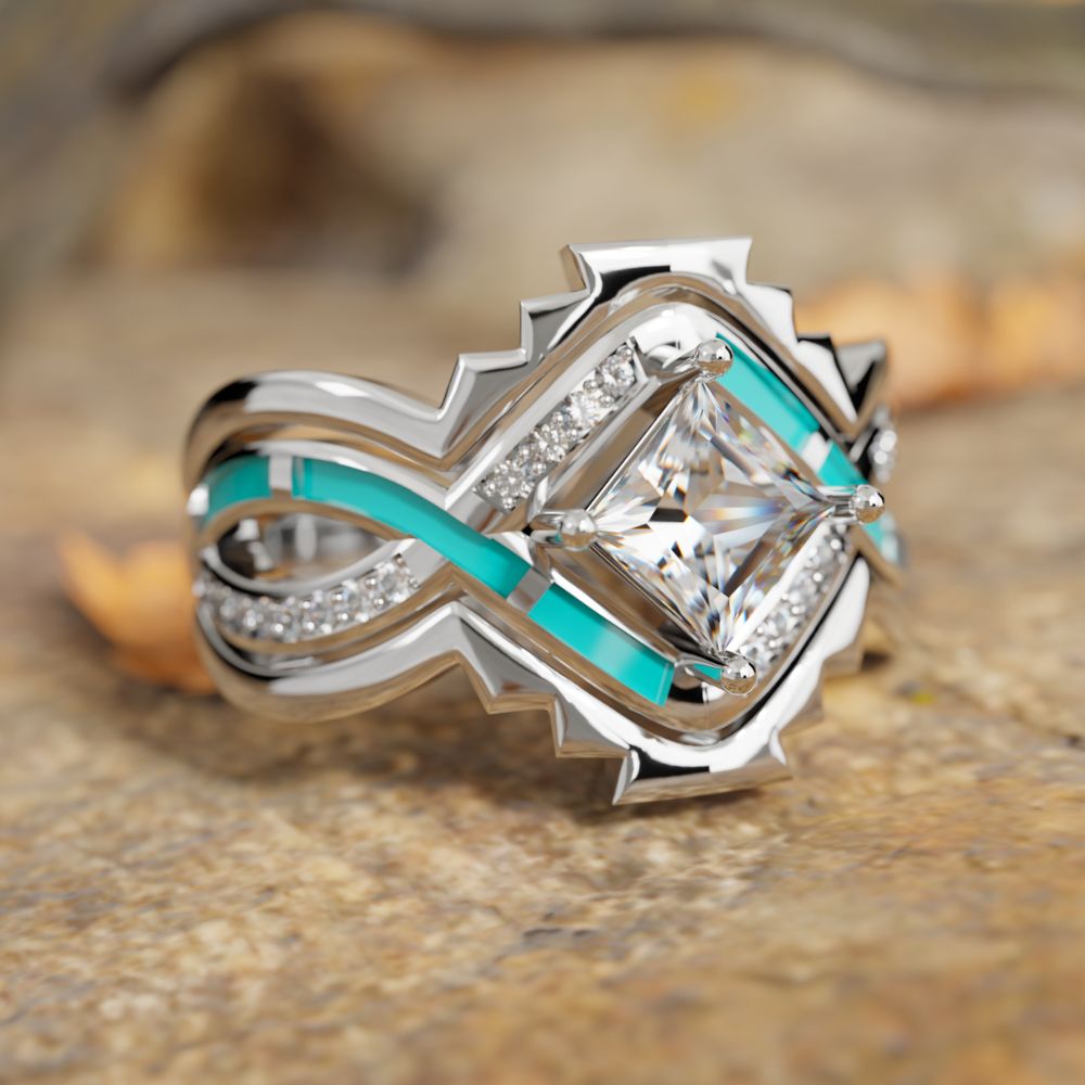 Cascading Ridges Ring - Serene Western