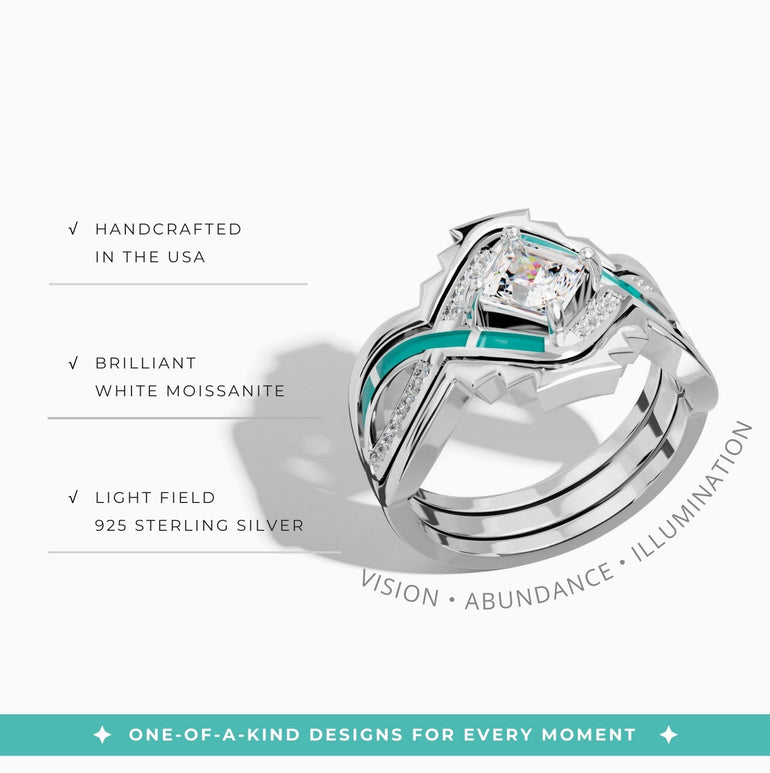 Cascading Ridges Ring - Serene Western