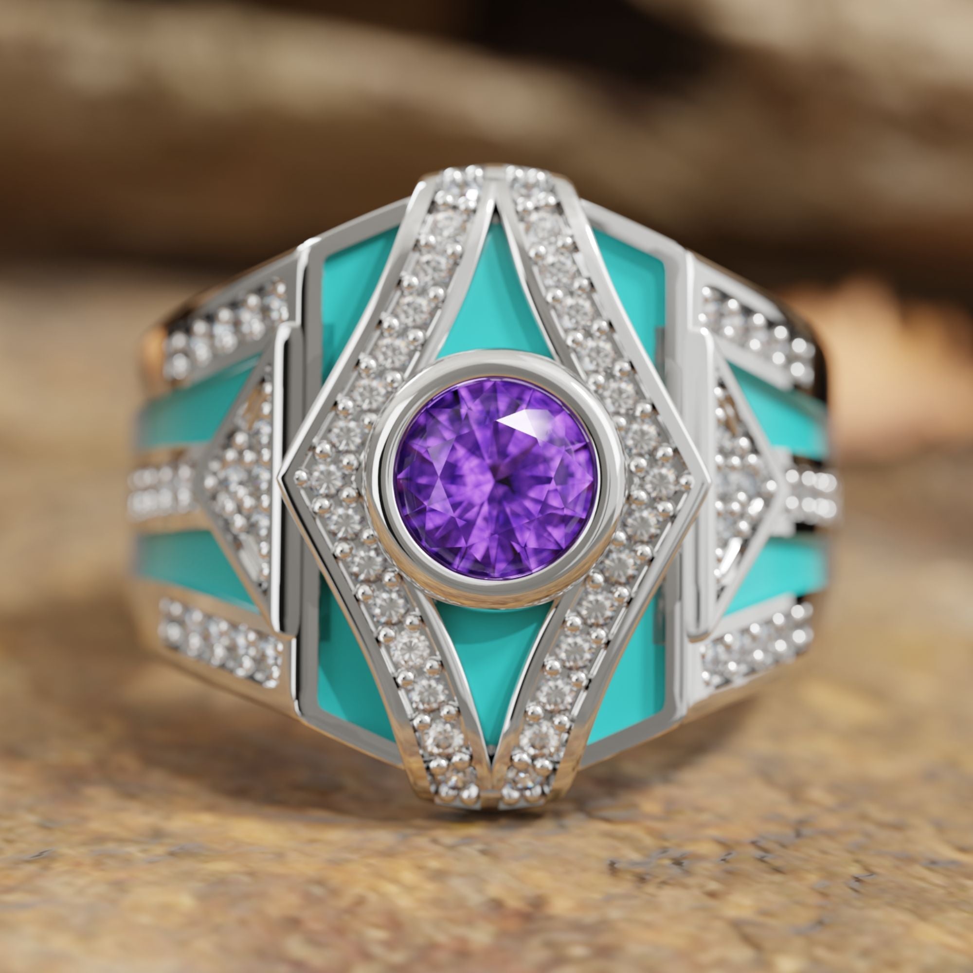 Celestial Canopy Ring - Amethyst - Serene Western