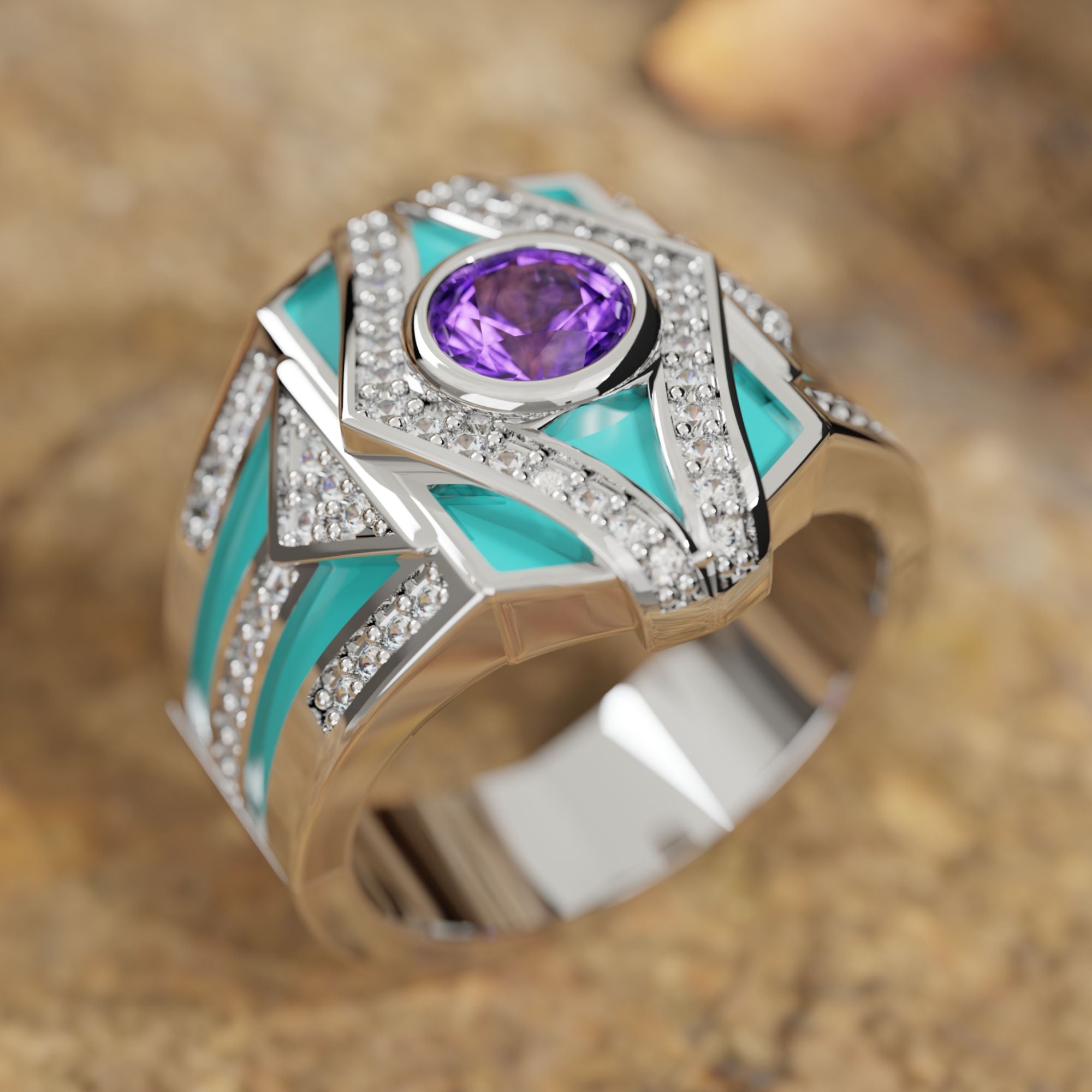 Celestial Canopy Ring - Amethyst - Serene Western