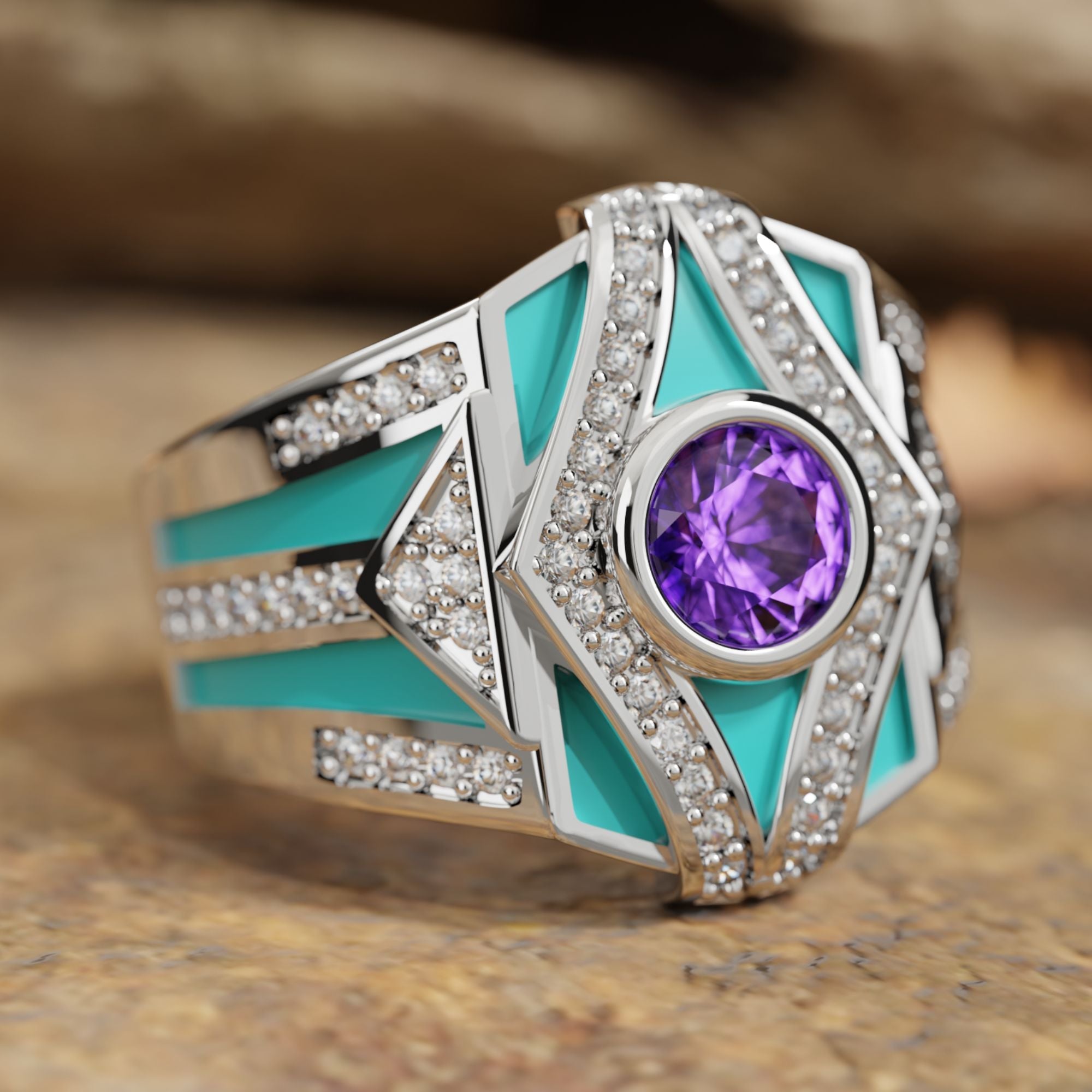 Celestial Canopy Ring - Amethyst - Serene Western