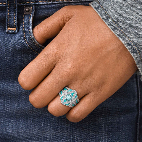 Celestial Canopy Ring - Aquamarine