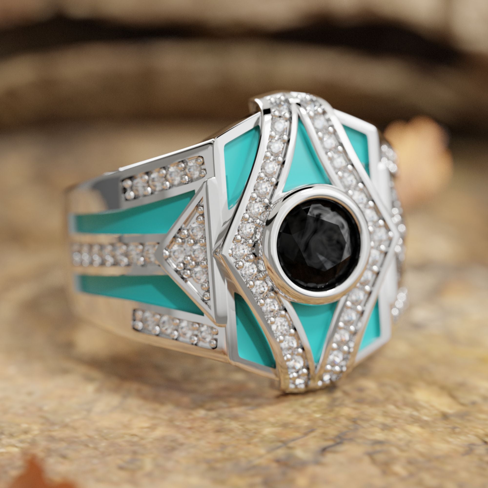 Celestial Canopy Ring - Black Onyx - Serene Western