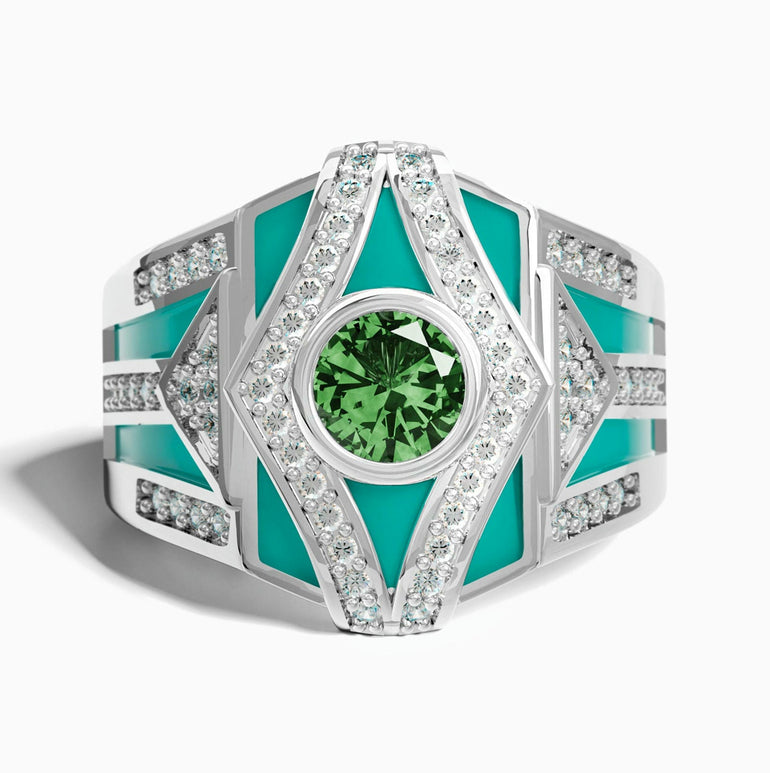 Celestial Canopy Ring - Emerald - Serene Western