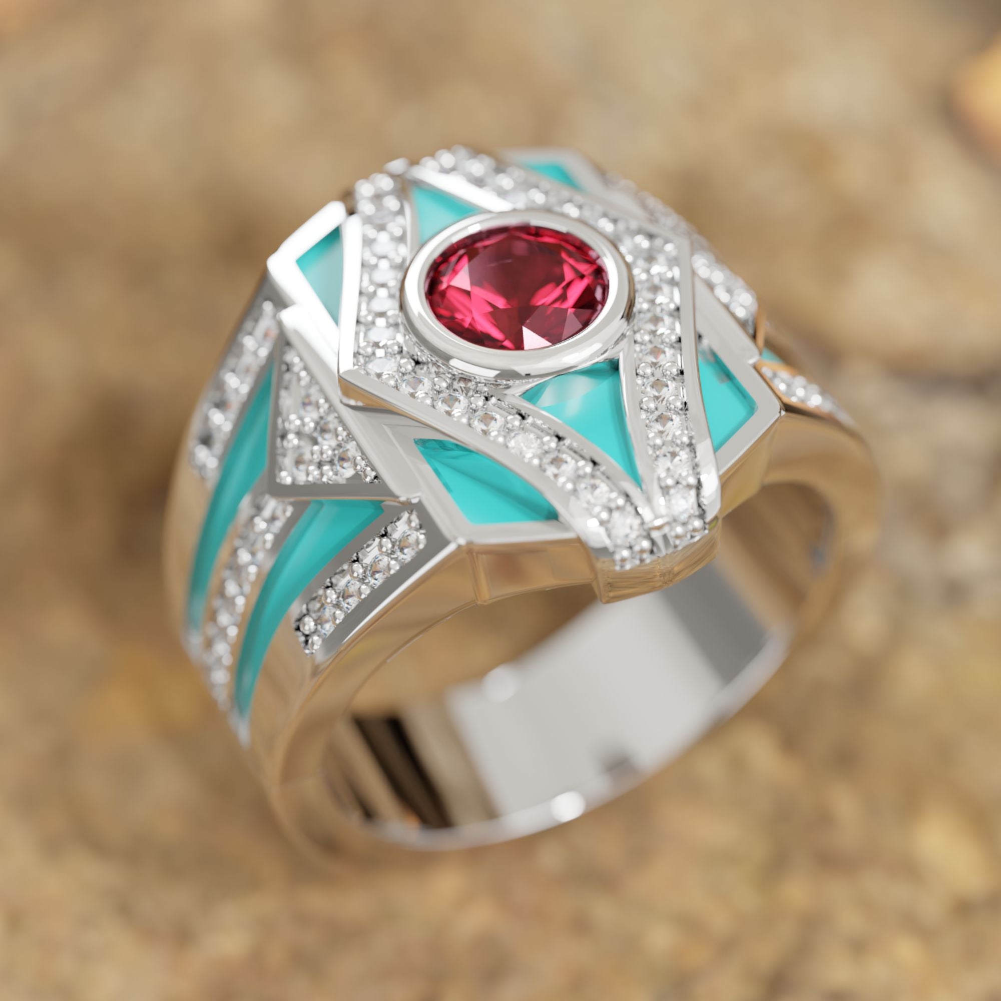 Celestial Canopy Ring - Ruby - Serene Western