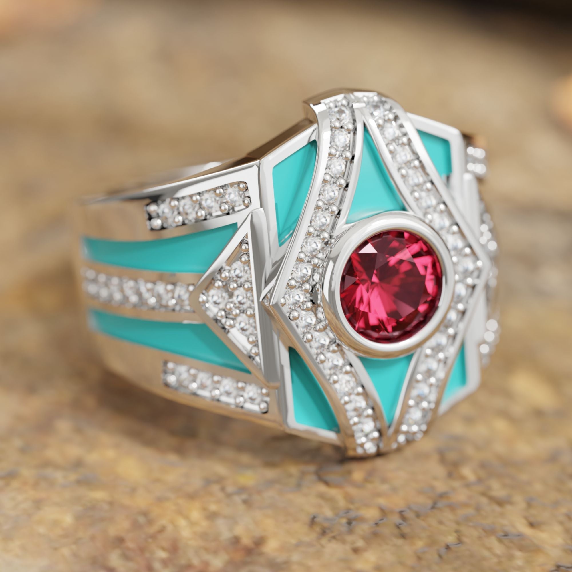 Celestial Canopy Ring - Ruby - Serene Western