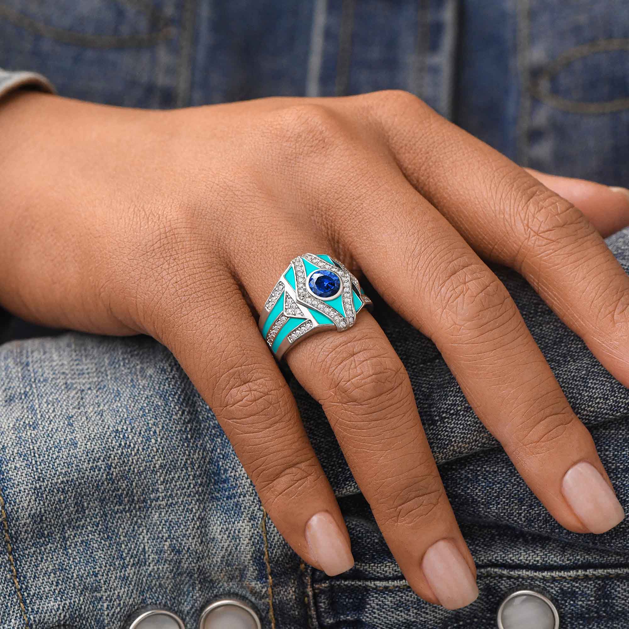 Celestial Canopy Ring - Sapphire - Serene Western