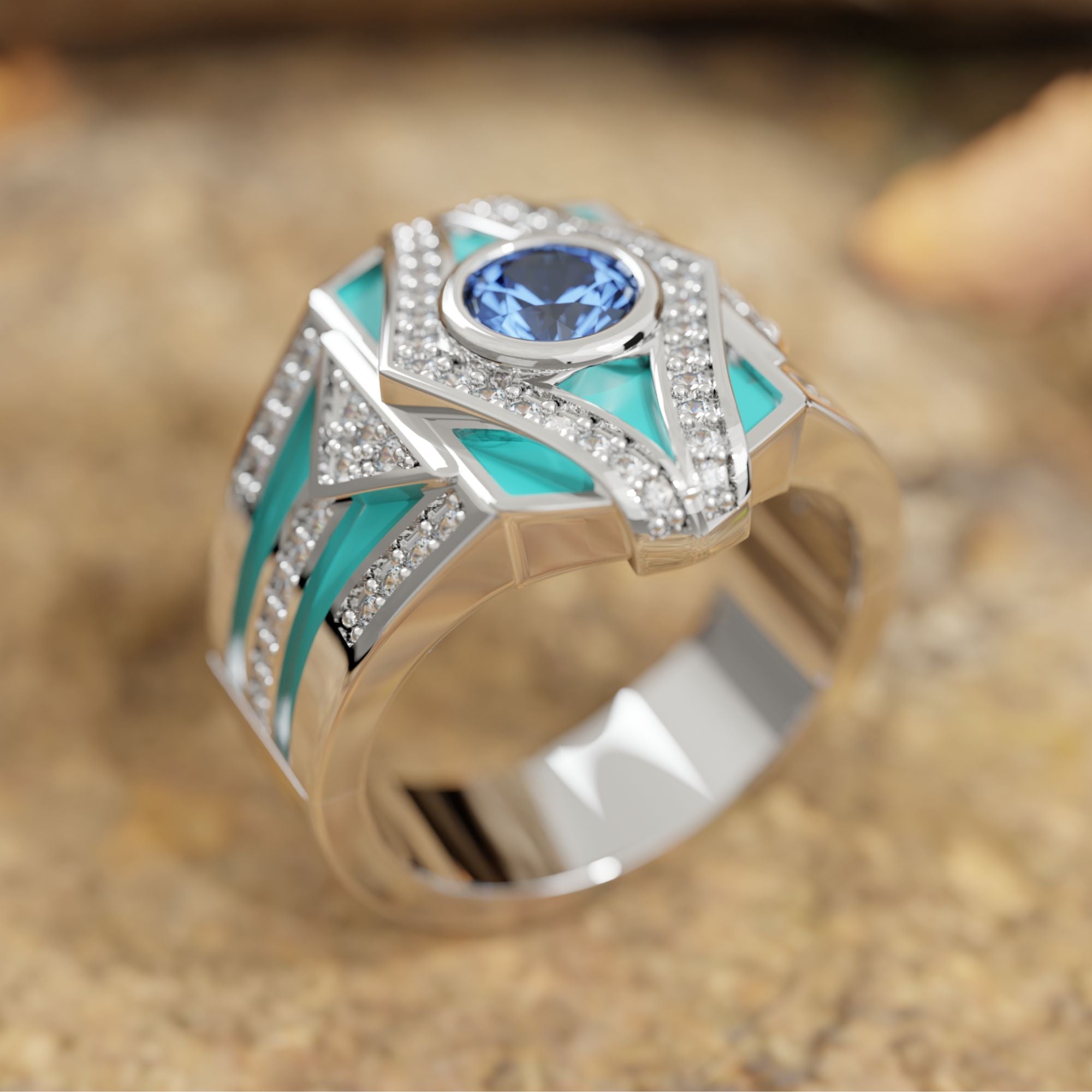 Celestial Canopy Ring - Sapphire - Serene Western