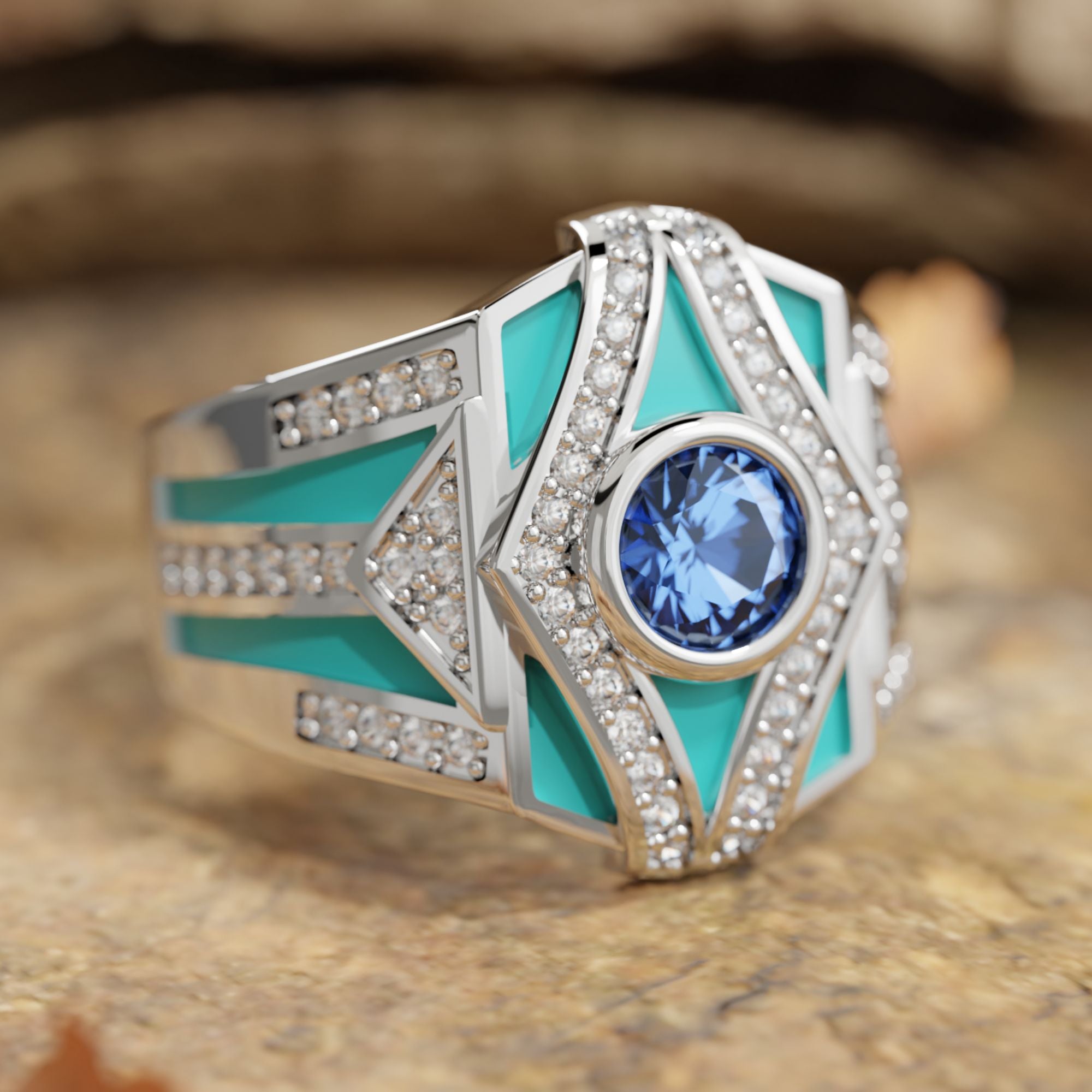 Celestial Canopy Ring - Sapphire - Serene Western