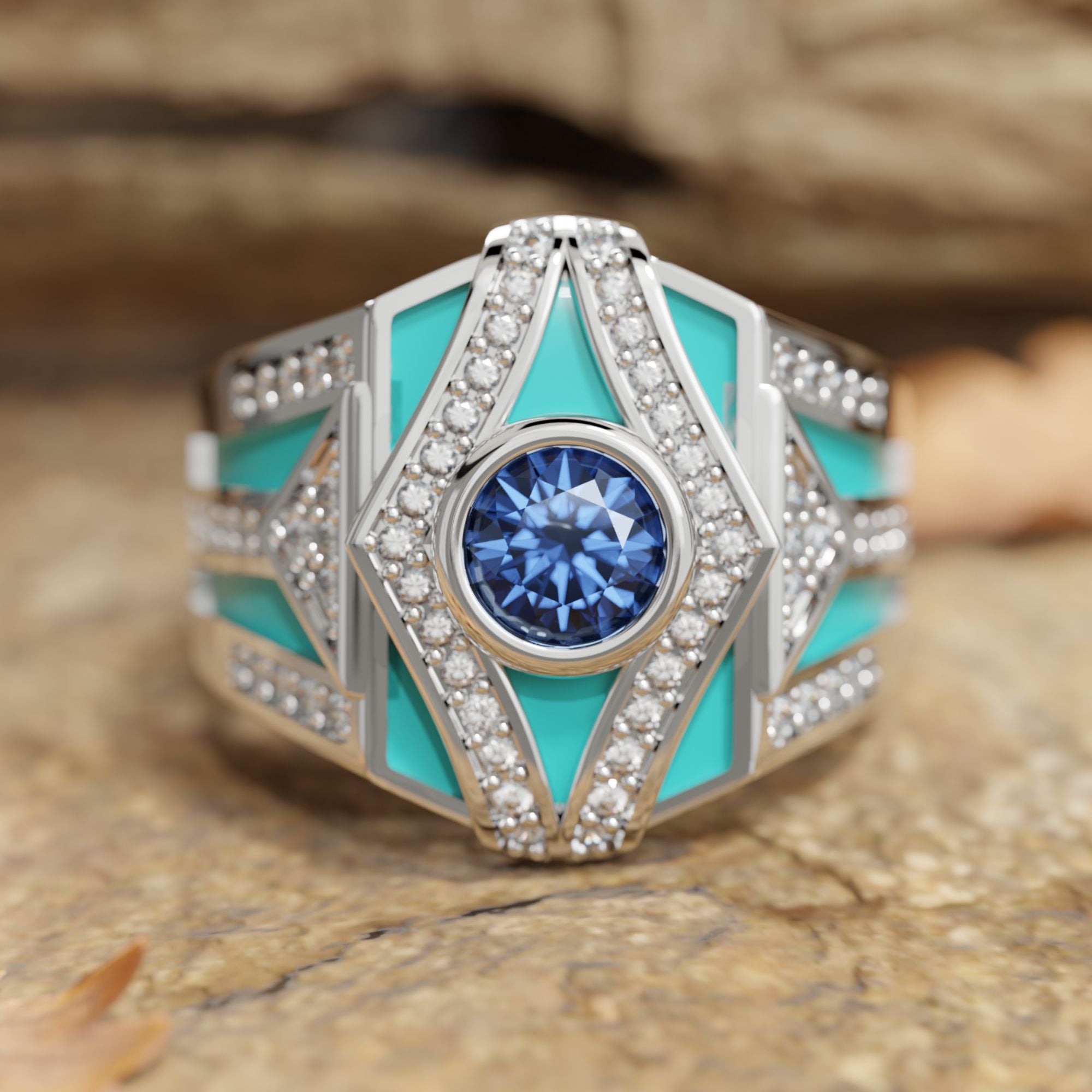 Celestial Canopy Ring - Sapphire - Serene Western