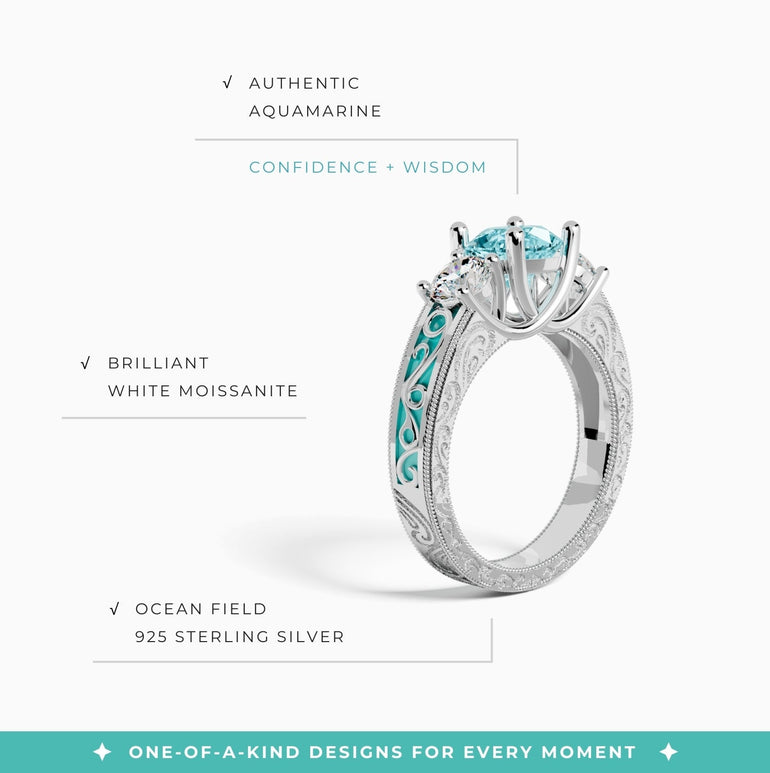 Century Romance Ring - Serene Western