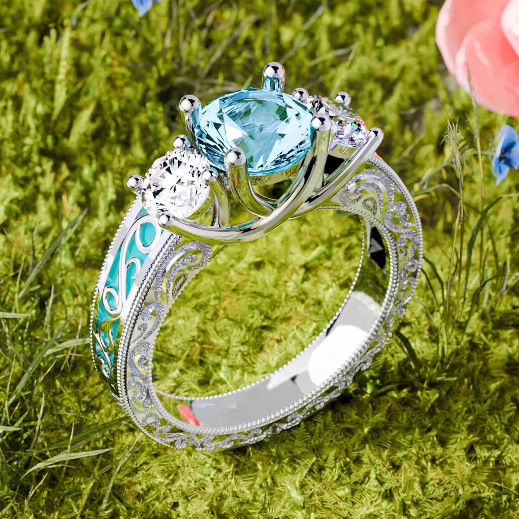 Century Romance Ring - Serene Western