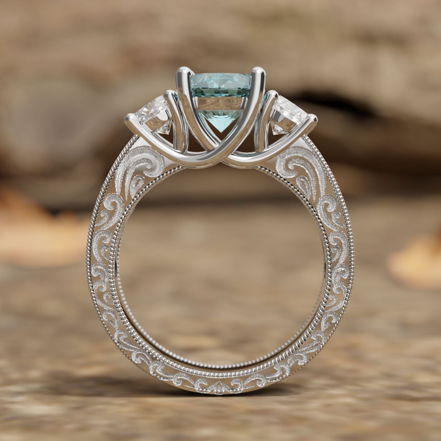 Century Romance Ring - Serene Western