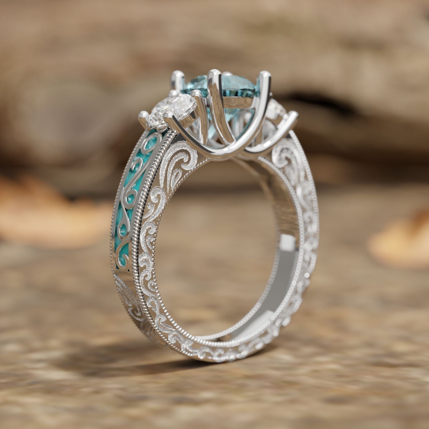 Century Romance Ring - Serene Western