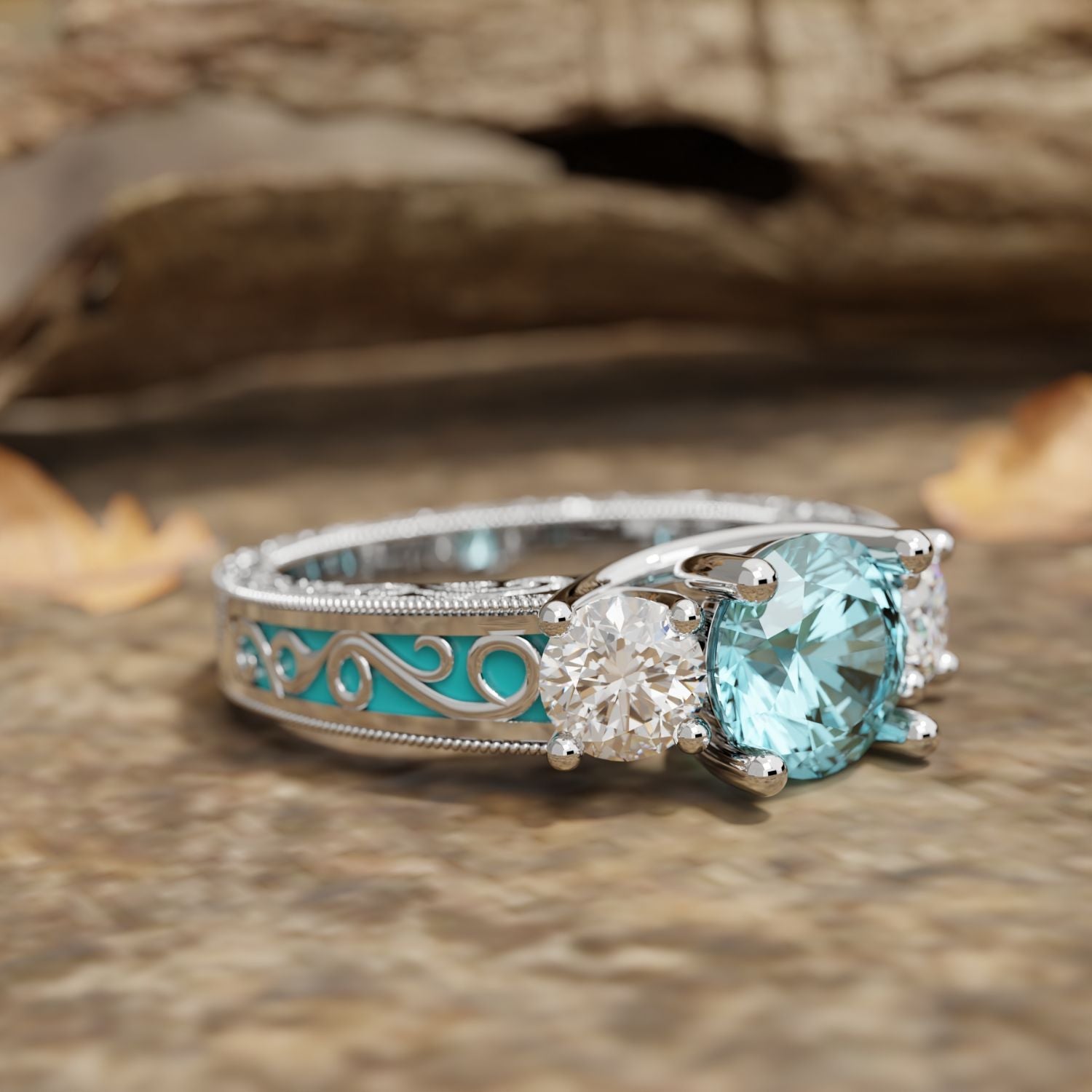 Century Romance Ring - Serene Western