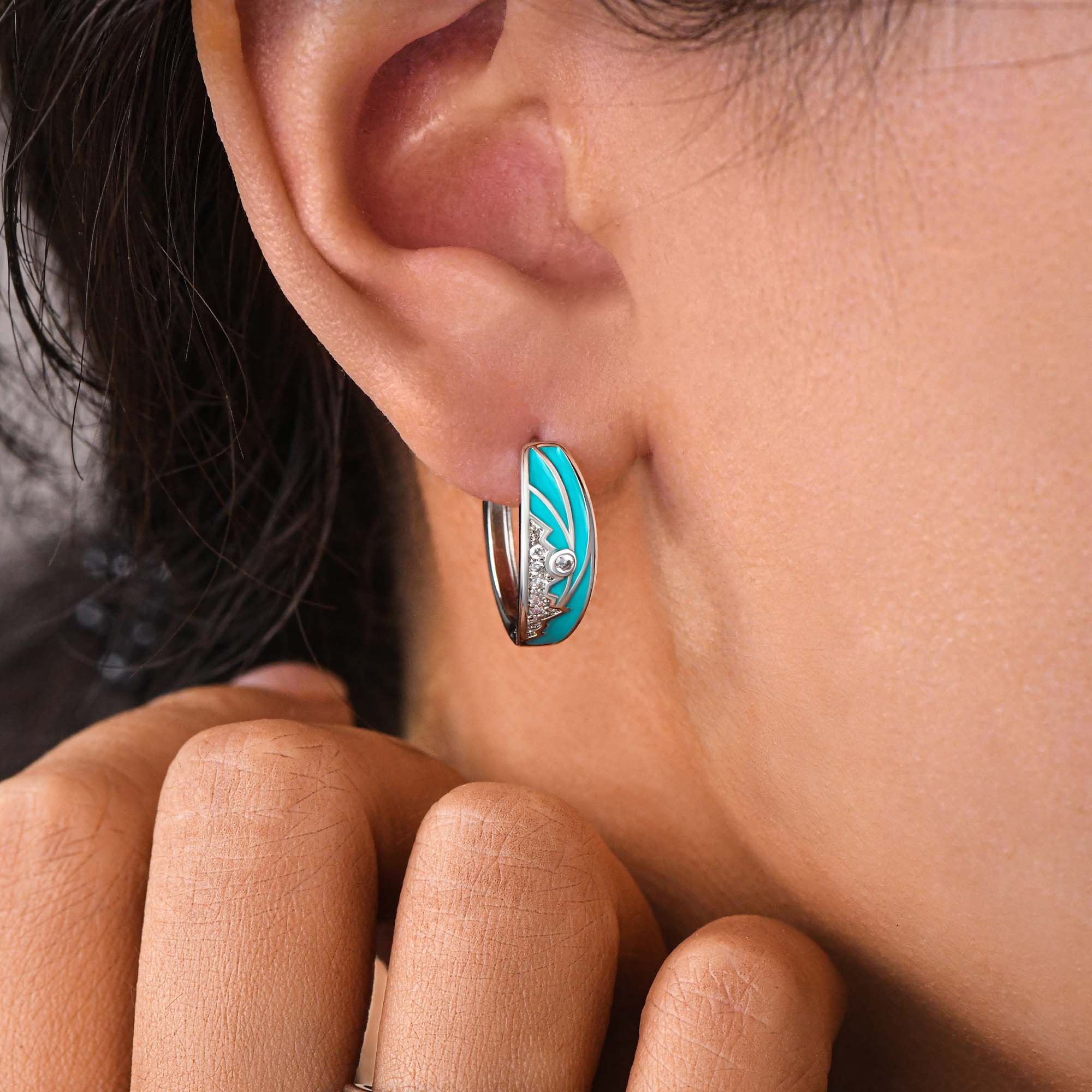 Cerulean Summit Earrings - Serene Western