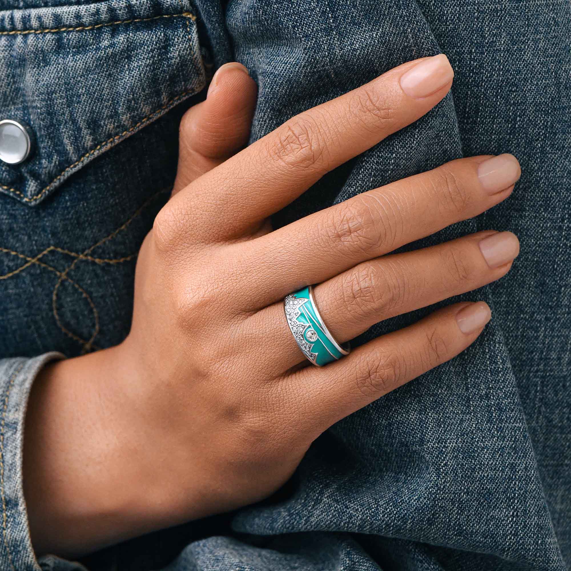 Cerulean Summit Ring - Serene Western