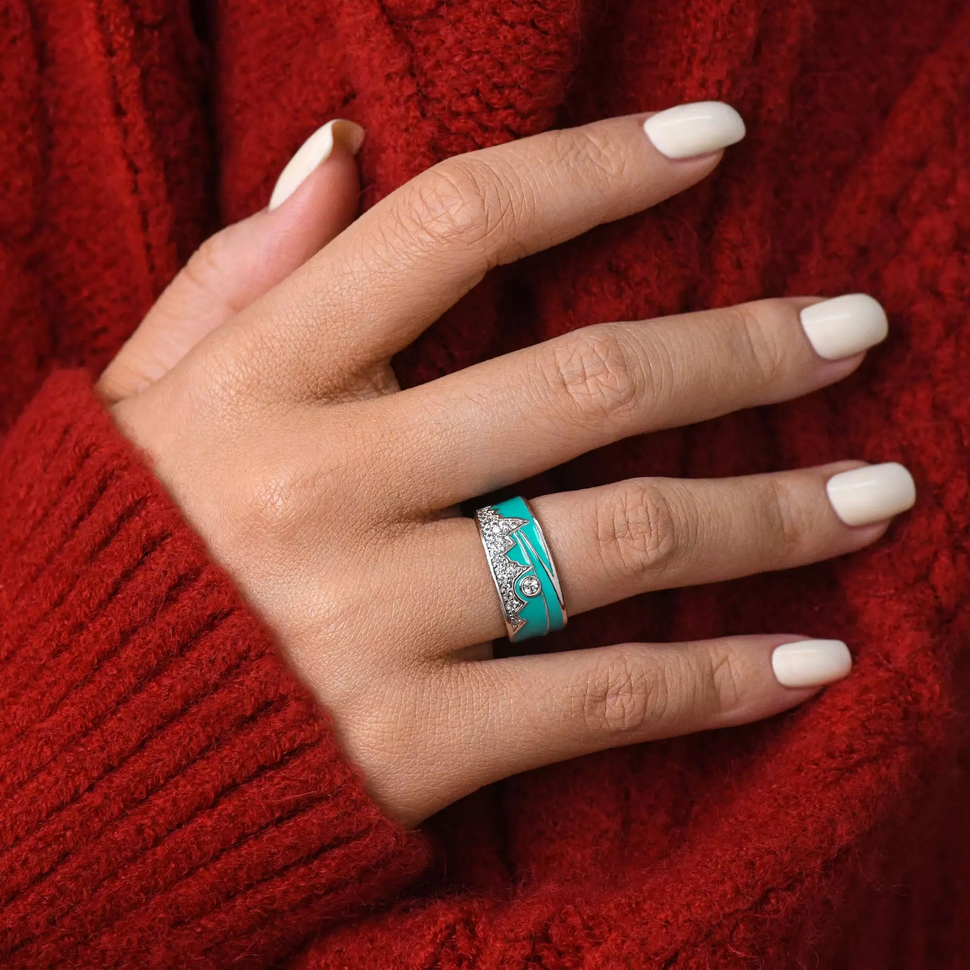 Cerulean Summit Ring - Serene Western