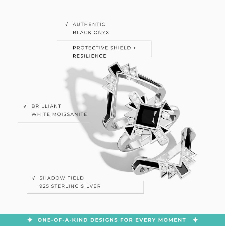 Chief's Crown Ring - Black Onyx - Serene Western