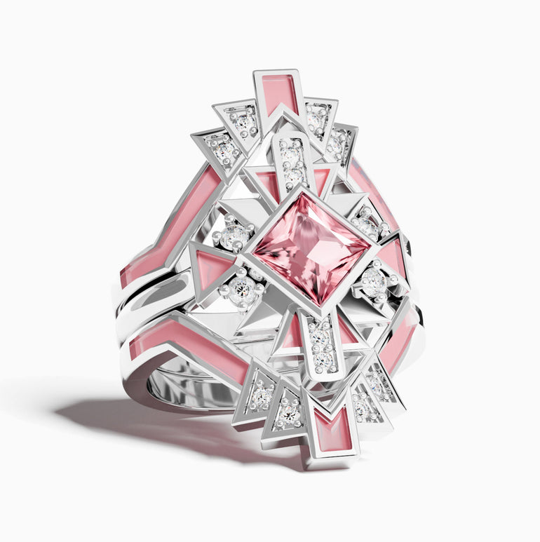 Chief's Crown Ring - Rose Quartz - Serene Western